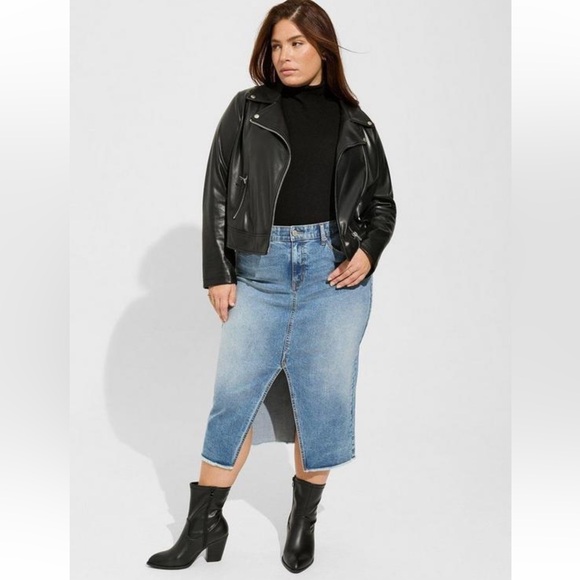 Torrid Denim Midi Skirt - Picture 4 of 4